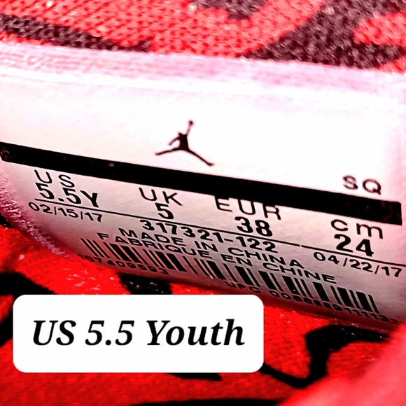 JORDAN  Spizike Lee Brooklyn White Cement  Nice ! 5.5 Youth - Picture 5 of 12